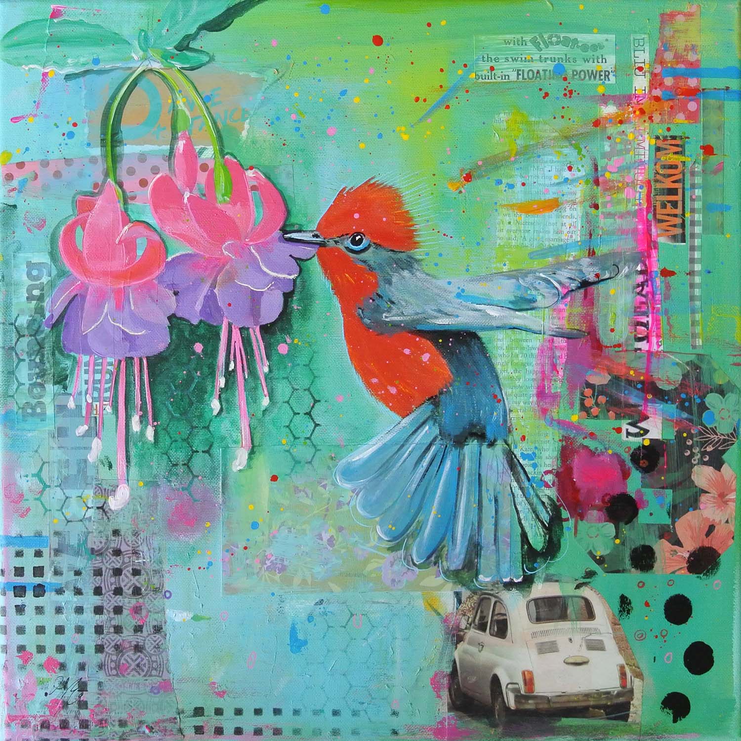 Mixed media schilderlessen in Groningen