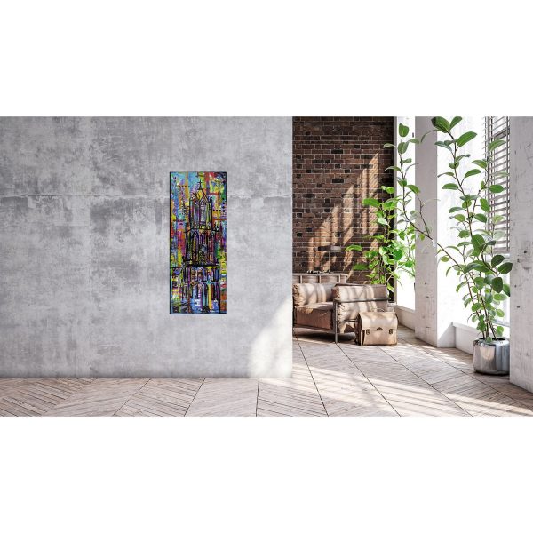 schilderij Domtoren Utrecht de Dom mixed media schilderij Janet Edens