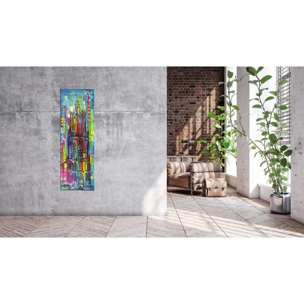 schilderij Domtoren mixed media Janet Edens