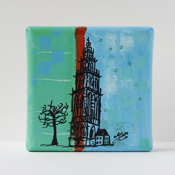Martinitorentje Groningen op 10x10 shop Janet Edens