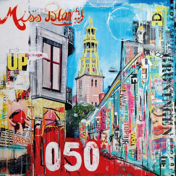 kunstkaart A-Kerk Groningen schilderij shop Janet Edens