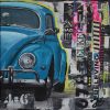 kunstkaart schilderij auto kever shop Janet Edens