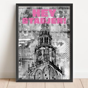 a3 poster Martinitoren Groningen shop Janet Edens