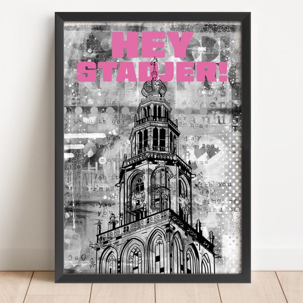 a3 poster Martinitoren Groningen shop Janet Edens