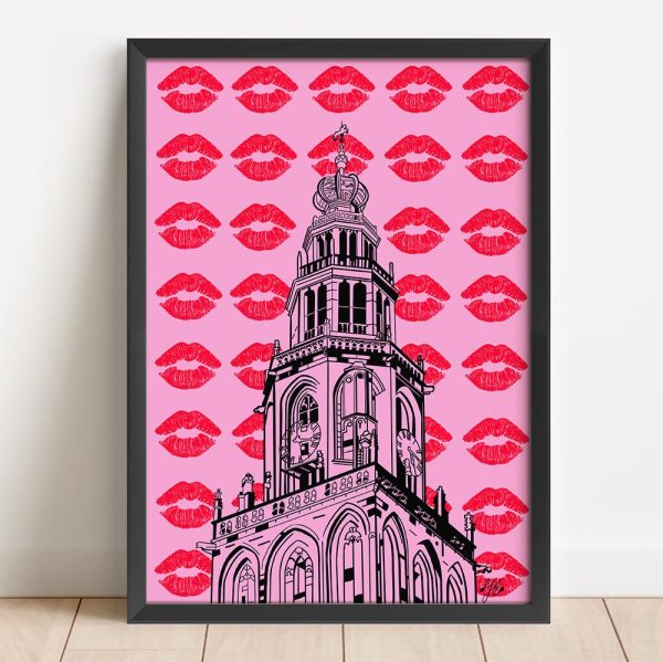 a3 poster Martinitoren Groningen shop Janet Edens