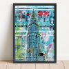 A3 formaat poster martinitoren Groningen shop Janet Edens