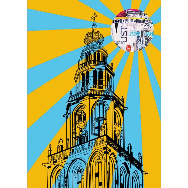 a3 poster Martinitoren Groningen shop Janet Edens