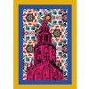 a4 formaat poster Martinitoren Groningen roze