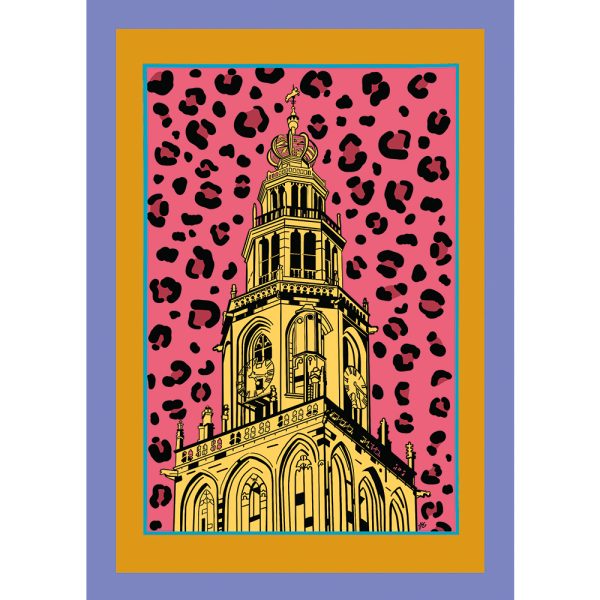 A4 formaat poster Martinitoren Groningen shop Janet Edens