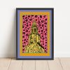 A4 poster gel;e Martinitoren Groningen shop Janet Edens
