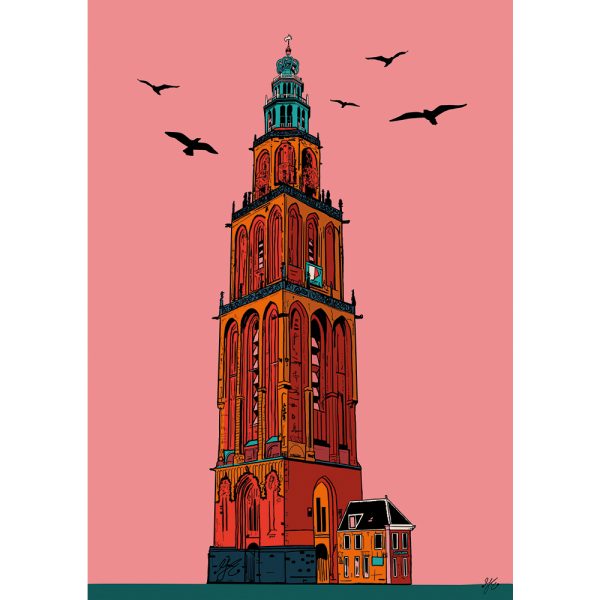 D'Olle Grieze warme kleuren mit vogels - Afbeelding 2