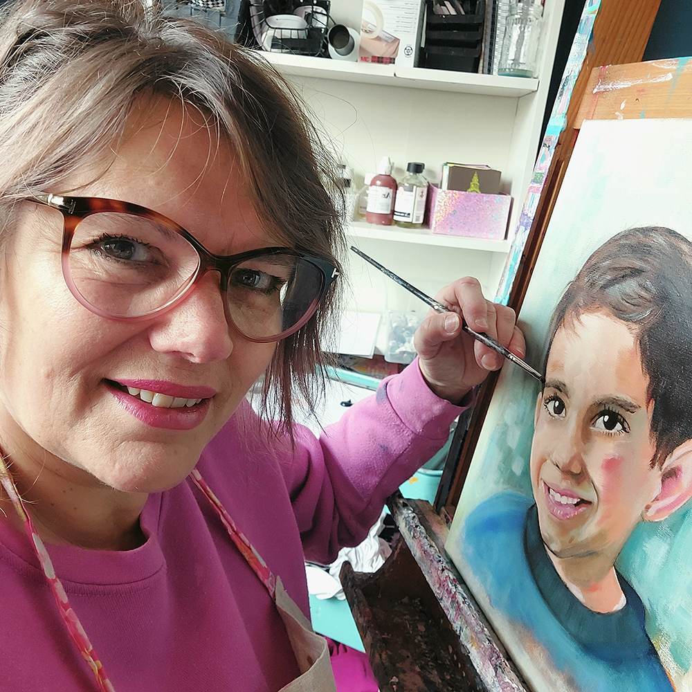 Janet Edens schildert portret op maat olieverf www.janetedens.nl