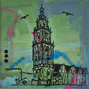 Martinitorentje-Groningen-schilderijtje