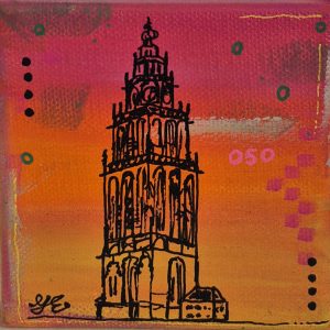 Martinitorentje-Groningen-schilderijtje