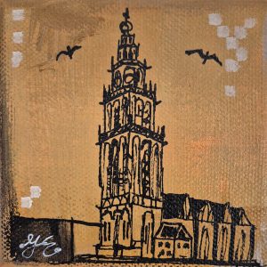 Martinitorentje-Groningen-schilderijtje