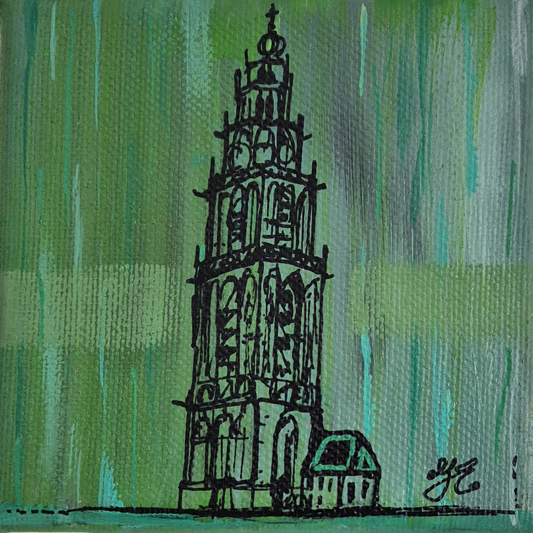 Martinitorentje-Groningen-schilderijtje