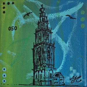 Martinitorentje-Groningen-schilderijtje