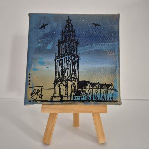 Martinitorentje-Groningen-schilderijtje