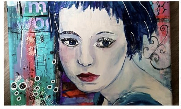 workshop mixed media portret schilderen